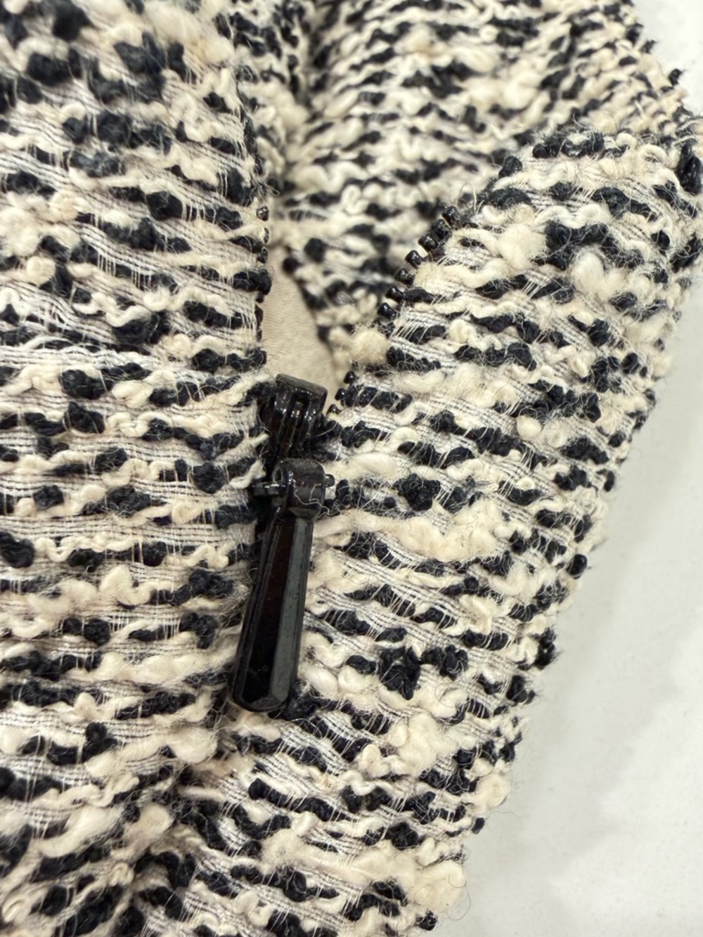 Dior Black and Cream Textured Knit Top with Label - Picture 9 of 12